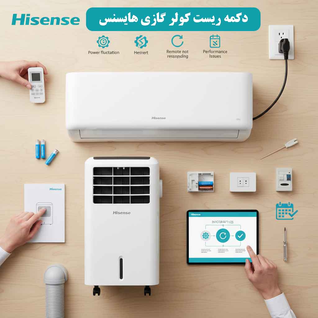 دکمه ریست کولر گازی هایسنس